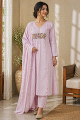 Pink Sukoon Cotton Suit Set