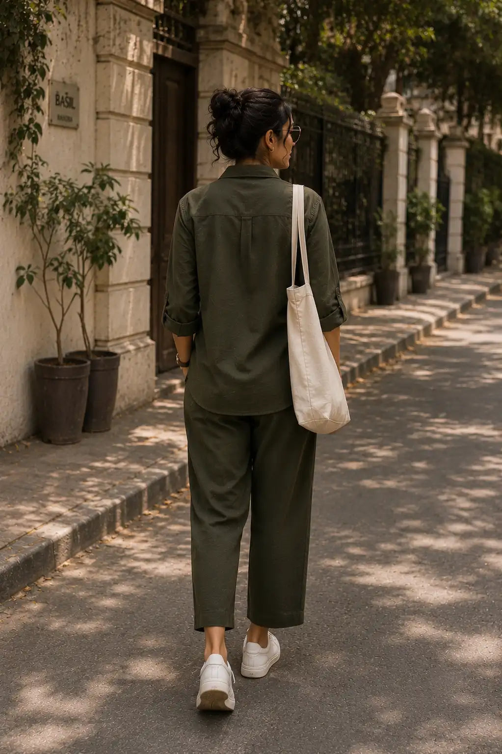 Olive Green Organic Cotton Co-ord Set
