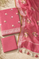 Gul Rose Resham Chanderi Suit Set