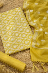 Mehendi Gold Resham Chanderi Banarasi Set