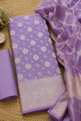 Baingani Noor Resham Silk Banarasi Suit Set