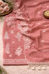 Dusty Rose Gulnaar Banarasi Set